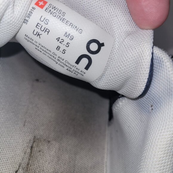 On Cloud Men's M9 EU42.5 Blue/White Cloud 6Athletic Sneakers 59.98916 - Picture 6 of 7